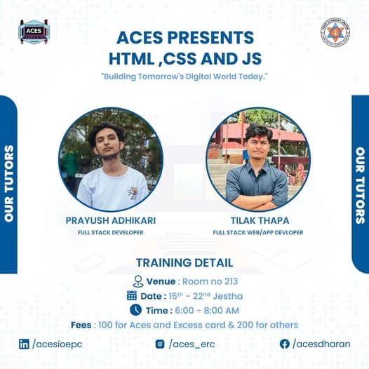 HTML, CSS & JavaScript Web Development Workshop!